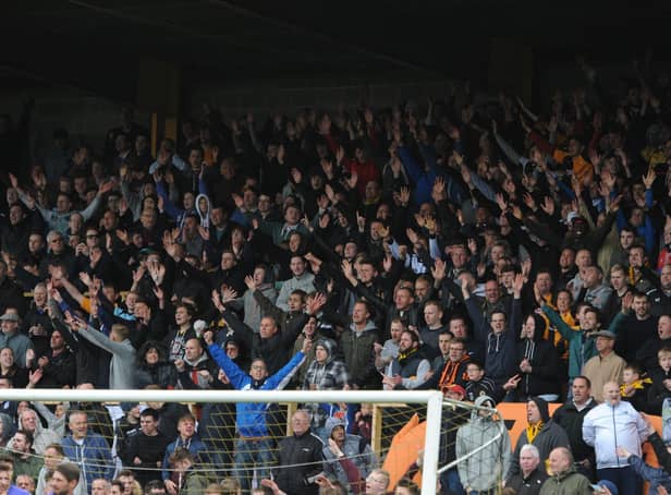 Boston United fans at York Street.