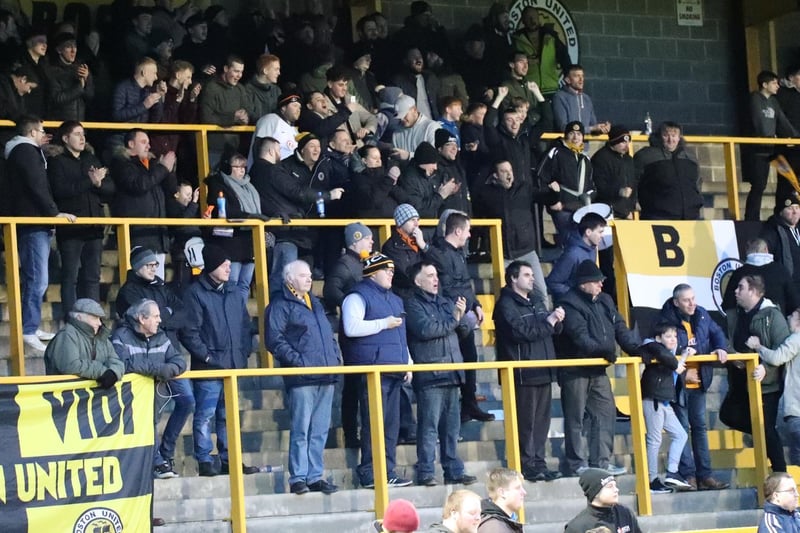 Boston United fans at York Street.