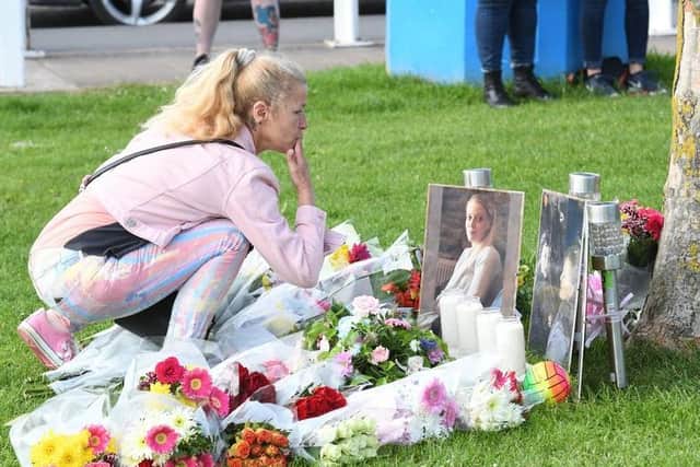 A vigil was held in Chapel St Leonards following the murder of Bethany Vincent, 26, and her nine-year-old son Darren Henson