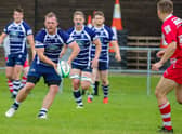 Action from the first leg against the Moderns. Photo: David Dales