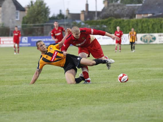 Kern Miller in action for Boston United.