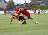 Kern Miller in action for Boston United.
