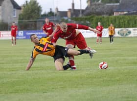 Kern Miller in action for Boston United.