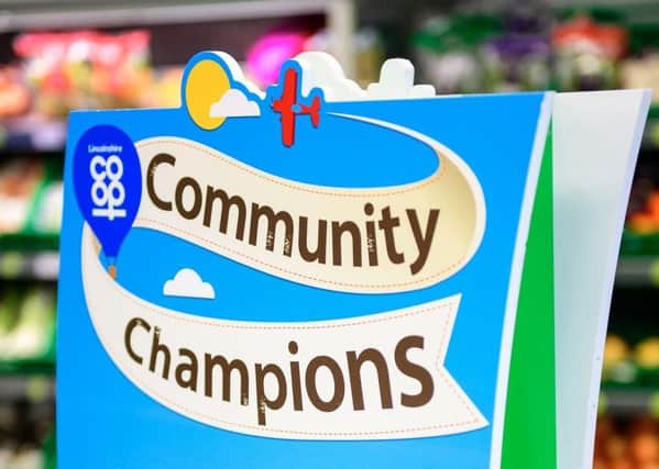 More than £164,000 was raised for good causes during a three-month period through Lincolnshire Co-op’s Community Champions scheme.