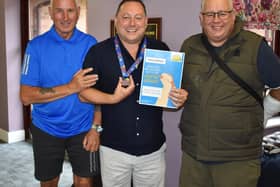 James Chatwin (centre) pictured with his brothers Dale (left) and Melvin (right) at Lindsey Lodge