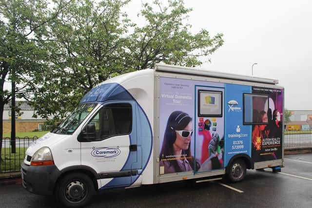 Outside the Virtual Dementia Bus