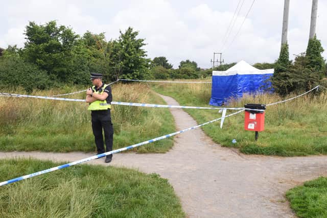 Officers were at the scene on July 14.