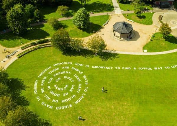Of Earth and Sky installation at Gloucester. Photo credit: FluxxFilms