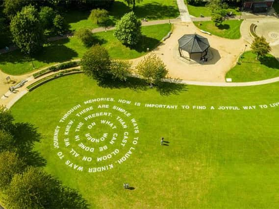 Of Earth and Sky installation at Gloucester. Photo credit: FluxxFilms