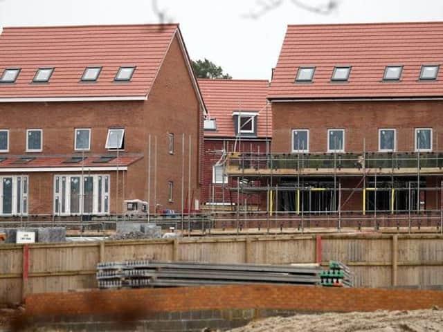Building work on new homes in West Lindsey accelerated at the start of the year, figures reveal.