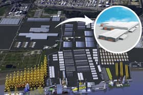 The proposed SeAH offshore wind facility at Able Marine Energy Park on the Humber.
