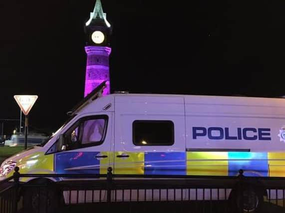 Police were out in Skegness on Friday night to deter drug dealers.