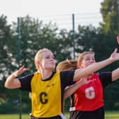 Boston Netball League action. Photo: David Dales