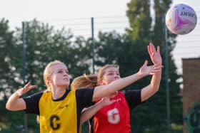 Boston Netball League action. Photo: David Dales