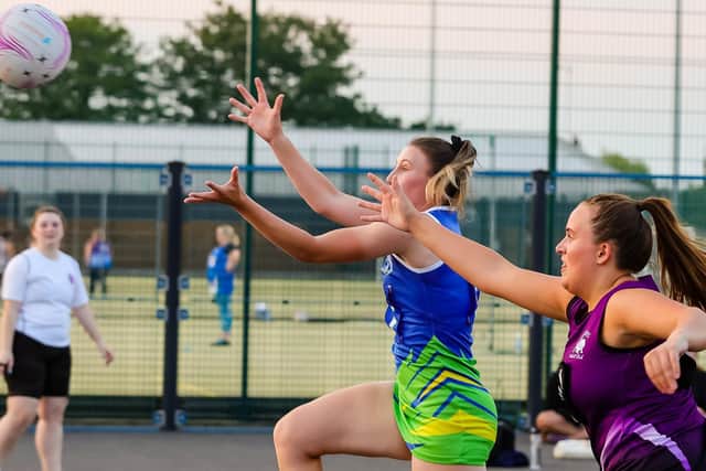 Boston Netball League action. Photo: David Dales