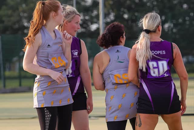 Boston Netball League action. Photo: David Dales