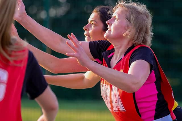 Boston Netball League action. Photo: David Dales