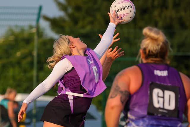 Boston Netball League action. Photo: David Dales