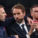 Jones and Southgate after defeat to Italy. Photo: Getty Images