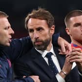 Jones and Southgate after defeat to Italy. Photo: Getty Images