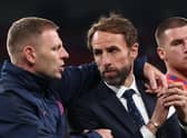 Jones and Southgate after defeat to Italy. Photo: Getty Images
