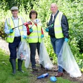 From left - Coun Martin Hill, county council leader, Coun Patricia Bradwell, deputy leader, and Coun Colin Davie, executive councillor for environment. EMN-210719-145945001