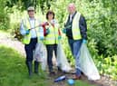 From left - Coun Martin Hill, county council leader, Coun Patricia Bradwell, deputy leader, and Coun Colin Davie, executive councillor for environment. EMN-210719-145945001