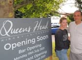 Erin and Francis Taylor - new owners of the Queen's Head, Kirkby La Thorpe. EMN-210719-180751001