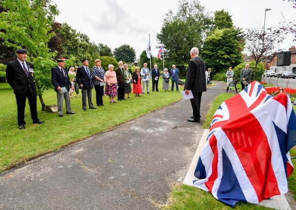 The unveiling was attended by representatives of several organisations from the town. Picture: John Aron Photography.