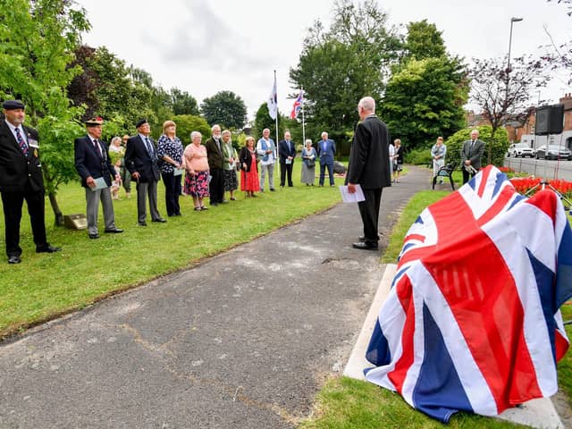 The unveiling was attended by representatives of several organisations from the town. Picture: John Aron Photography.