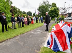 The unveiling was attended by representatives of several organisations from the town. Picture: John Aron Photography.