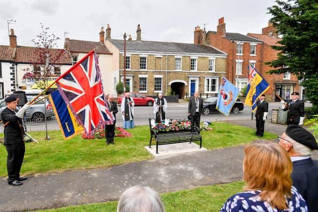 The unveiling was attended by representatives of several organisations from the town. Picture: John Aron Photography.