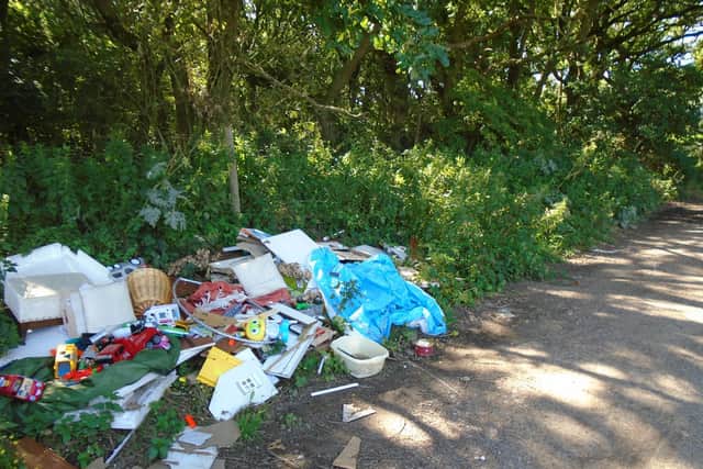The fly tip at Wigsley that resulted in the prosecution.