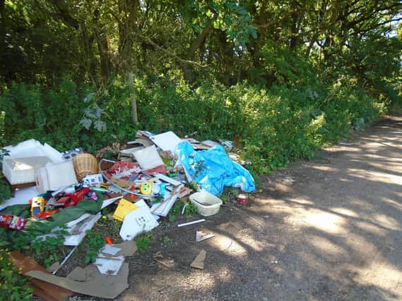The fly tip at Wigsley that resulted in the prosecution.