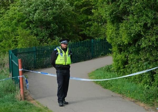 Police at the scene in New Waltham in April 2019. (Photo: Grimsby News & Pictures).