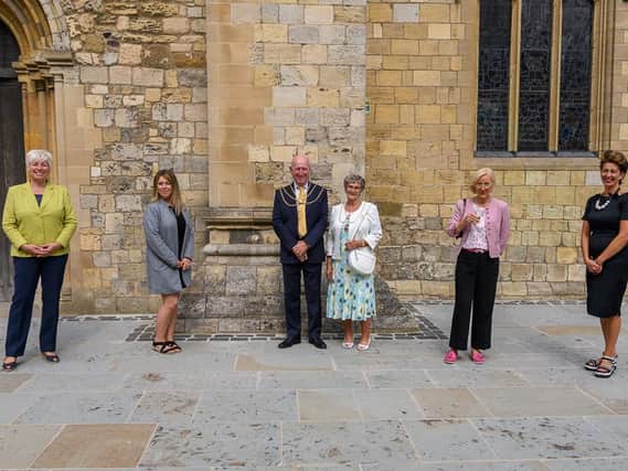 The reopening of the Grimsby Minster cafe.