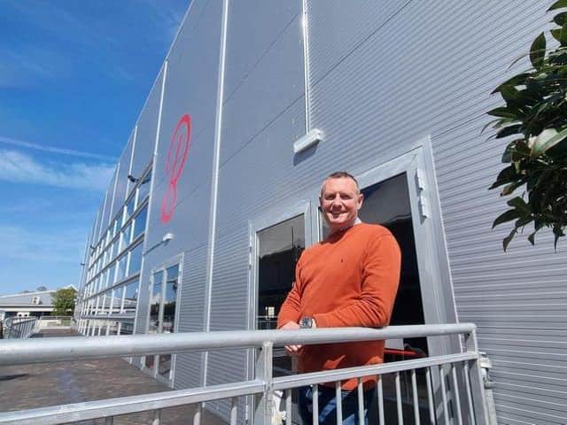Butlin's resort director Alex Saul outside the new Studio 36.