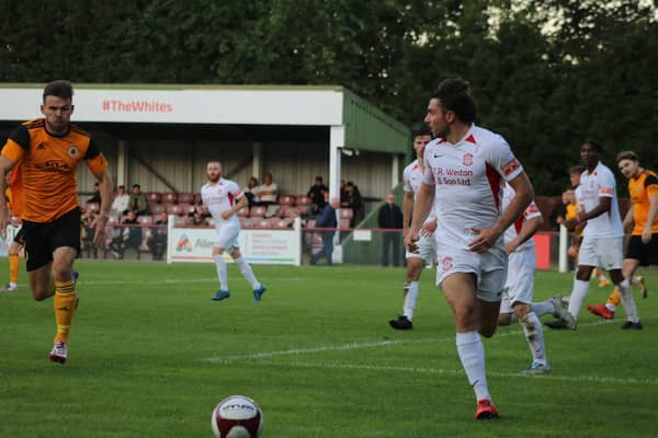 Butler in action at Lincoln United. Photo: Oliver Atkin