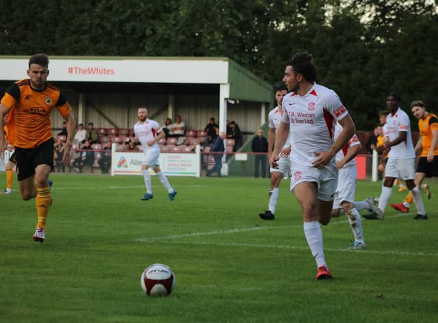 Butler in action at Lincoln United. Photo: Oliver Atkin