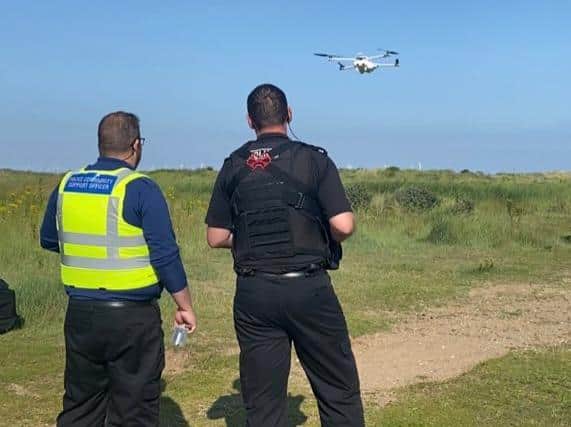 Specialist equipment is being used to deter the use off-road bikes along the Skegness coast.