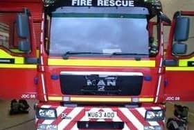 Firefighters attended after car crashed into house