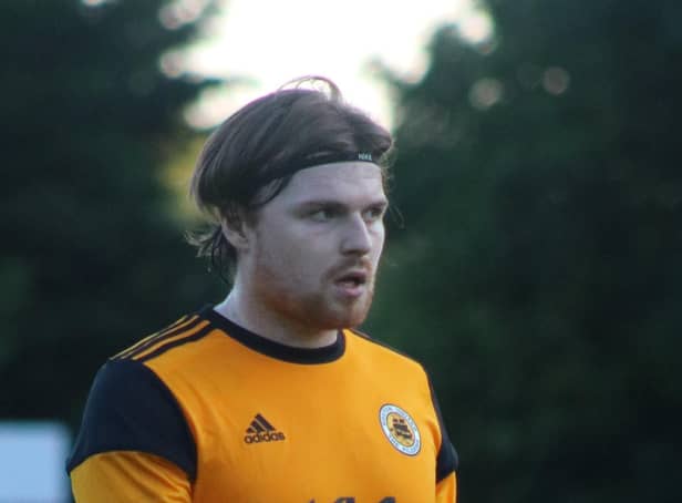 Jordan Preston netted the first goal in front of fans at the Jakemans. Photo: Oliver Atkin