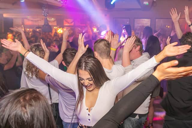 Partygoers poured into Busters fun pub as the dance floors re-opened at the start of Freedom Day.