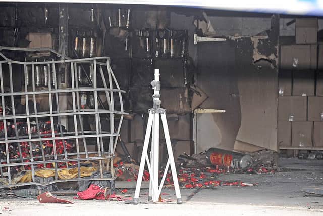 The scene of the explosion. Picture: Albanpix