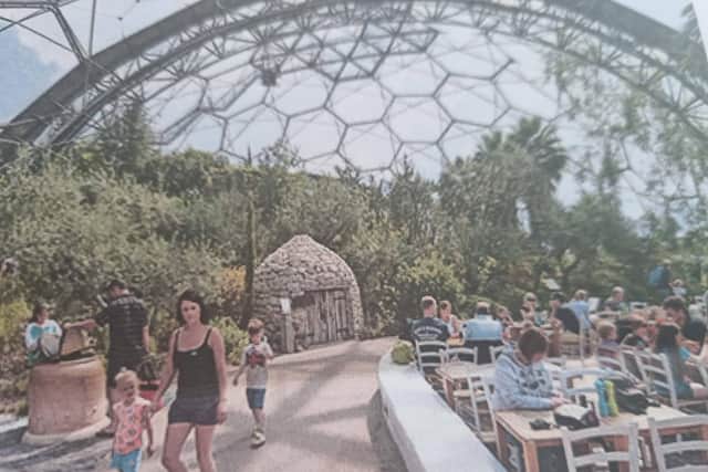 A  Geodesic Dome structure tea room inspired by the Eden Project in Cornwall.