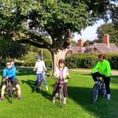 Revesby cycling group on Revesby Green. EMN-210720-120842001