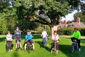 Revesby cycling group on Revesby Green. EMN-210720-120842001