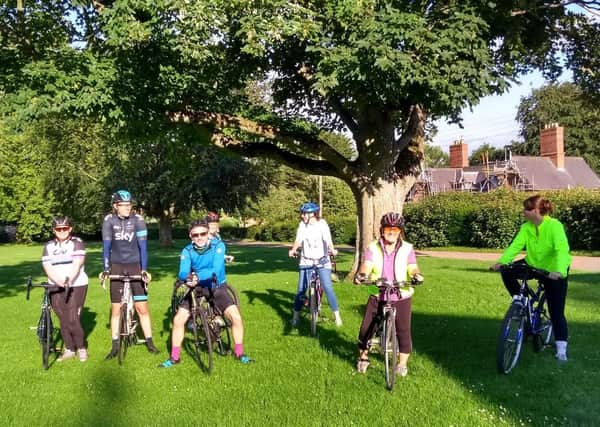 Revesby cycling group on Revesby Green. EMN-210720-120842001