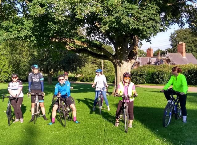 Revesby cycling group on Revesby Green. EMN-210720-120842001