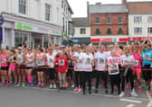 The scene in the Market Place at a previous Louth Run For Life event in 2017.